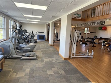 Therapy equipment and gym area